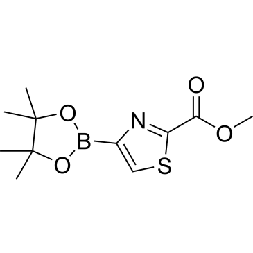 Methyl 4-(4,4,5,5-tetramethyl-1,3,2-dioxaborolan-2-yl)thiazole-2-carboxylateCas:1808928-32-6