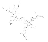 poly[(2,6-(4,8-bis(5-(2-ethylhexyl)thiophen-2-yl)-benzo[1,2-b:4,5-b']dithiophene))-alt-(5,5- (1',3'-di-2-thienyl-5',7'-bis(2-ethylhexyl)benzo[1',2'-c:4',5'-c']dithiophene-4,8-dione))]Cas:1415929-80-4
