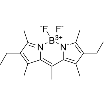 Boron,[3-ethyl-5-[1-(4-ethyl-3,5-dimethyl-2H-pyrrol-2-ylidene-kN)ethyl]-2,4-dimethyl-1H-pyrrolato-kN]difluoro-, (T-4)-Cas:131083-16-4
